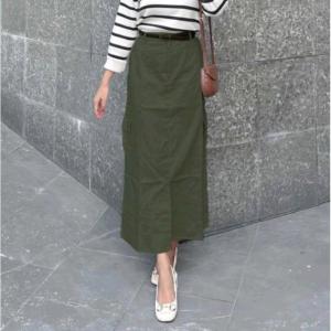Kenzy Cargo Skirt Rok Korean Style Bahan Katun Twill Premium Rok Cargo Span