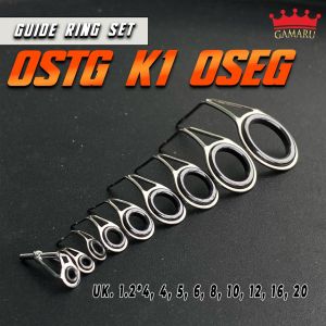 RING SET 1 KAKI OSTSG K1 OSEG Stainless Steel Keramik halus untuk ring joran pancing