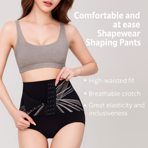 Tummy Control And Hip Lifting Pants Postpartum Shaping Pants Seamless Leggings Close Fitting Safety Pants Womens Underwear高腰调节收腹裤