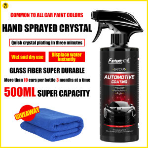 [Waterproof Anti-scratch] FantasticXml Car Polish 500ML Quick Polish in 20 seconds 10 times brighter Nano coating Ceramic coating Car scratch repair Car nano coating spray Car Paint Polish Agent Polish car wax Ceramic coating for car 镀膜剂 Polish kereta
