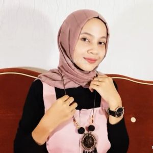 Kalung Cantik / Kalung Fashion / Kalung Batik / Aksesoris Batik / Kalung Etnik / Kalung Handmade / Kalung Wanita / Aksesoris Wanita / Kalung Hijab / Kalung Modern KF16