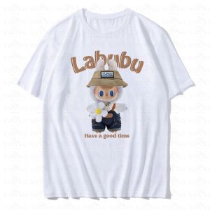 W&L #T402 Labubu zimomo series T-shirt lazy style short-sleeved couple top cartoon trend style