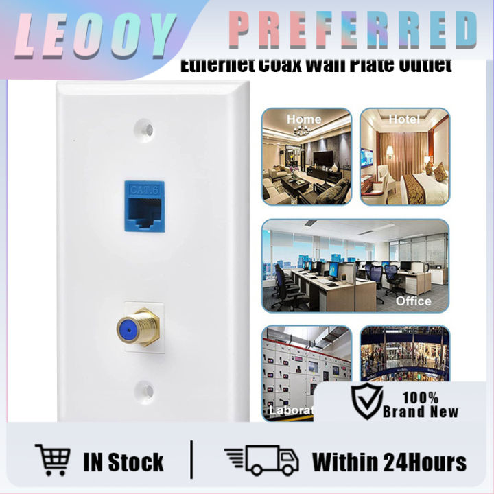 Network RJ45 Jack Wall Plate Socket Outlet 1Port Wall Plate Lazada PH