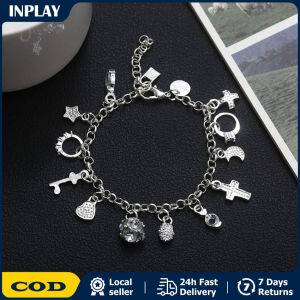 Eclectic 13 Bead Chain - Fashionable Multi-Charm Bracelet for Stacking