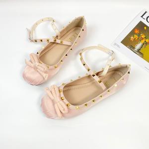 9104 Flat Shoes Balerina Wanita Kekinian Fashion Import Dengan Tali Silang Bisa COD (With Box)