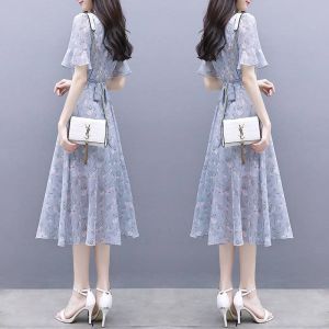 Skirt Slimmer Waist Temperament Long Skirt Breathable Fashionable Beauty Goddess Commuter Women