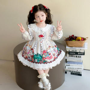 Christmas gifts Halloween 2025 Hello Kitty Lolita Girls Princess Skirt Autumn New Kawaii Cosplay Childrens Puff Skirt Little Girl Socks Christmas Gifts