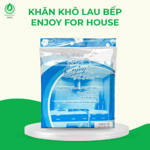 Khăn lau bếp ENJOY for house vải không dệt dùng một lần mềm mịn dễ hút nước độ đàn hồi tốt khó rách