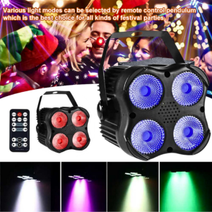 COD Lampu Sorot Panggung Indoor party disco dj LED 4in1 RGBW Party with Remote Sensor Suara pesta