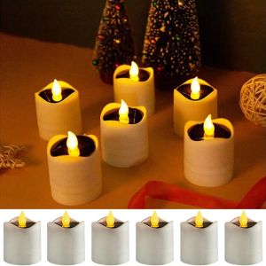 Solar Power LED Candles Flameless Lights/Electronic Waterproof Environmental Tea Lights For Outdoor Home Party Decoration