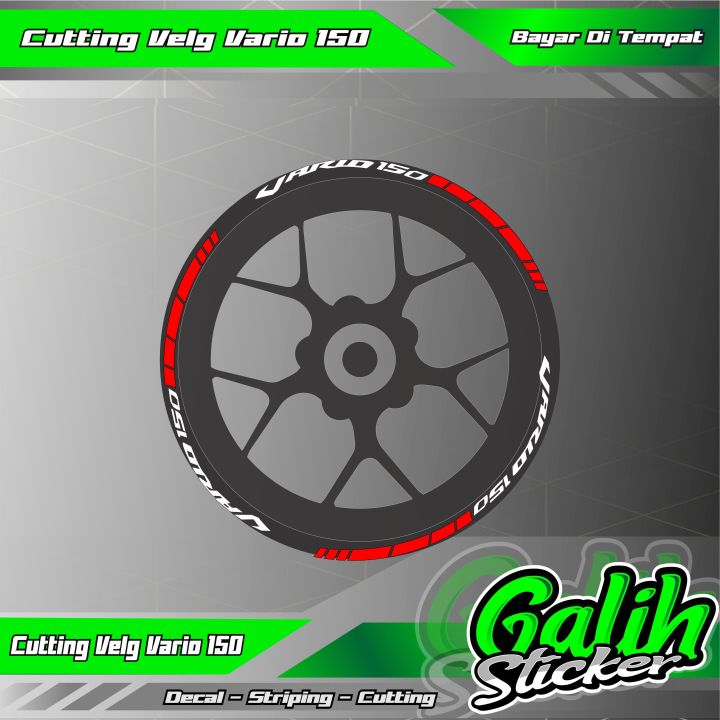 Gs Sticker Cod Cutting Sticker Velg Vario Sticker Honda Vario Sticker Vario