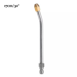 High Pressure Power Water Pistol Extension Wand Nozzle 1/4" U / L / J -Shape Angled Lance Cleaning Tool