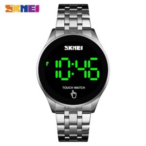 Jam Tangan Digital Pria Stainless Steel Anti Air Baja Tahan Karat SKMEI 1579