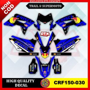 Decal CRF decal CRF 150 L full body stiker motor trail decal motocross decal Supermoto stiker motor keren stiker variasi motor Honda CRF150-030