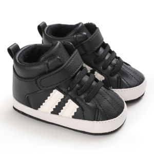 Leather Velcro Soft Soles Indoor Loafers for Male and Female Babies 0-18 Months Newborns Spring Winter Crib Shoes Toddlers First Walker