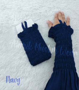 Handsock cincin karet ruffle manset smoke manset tangan serut