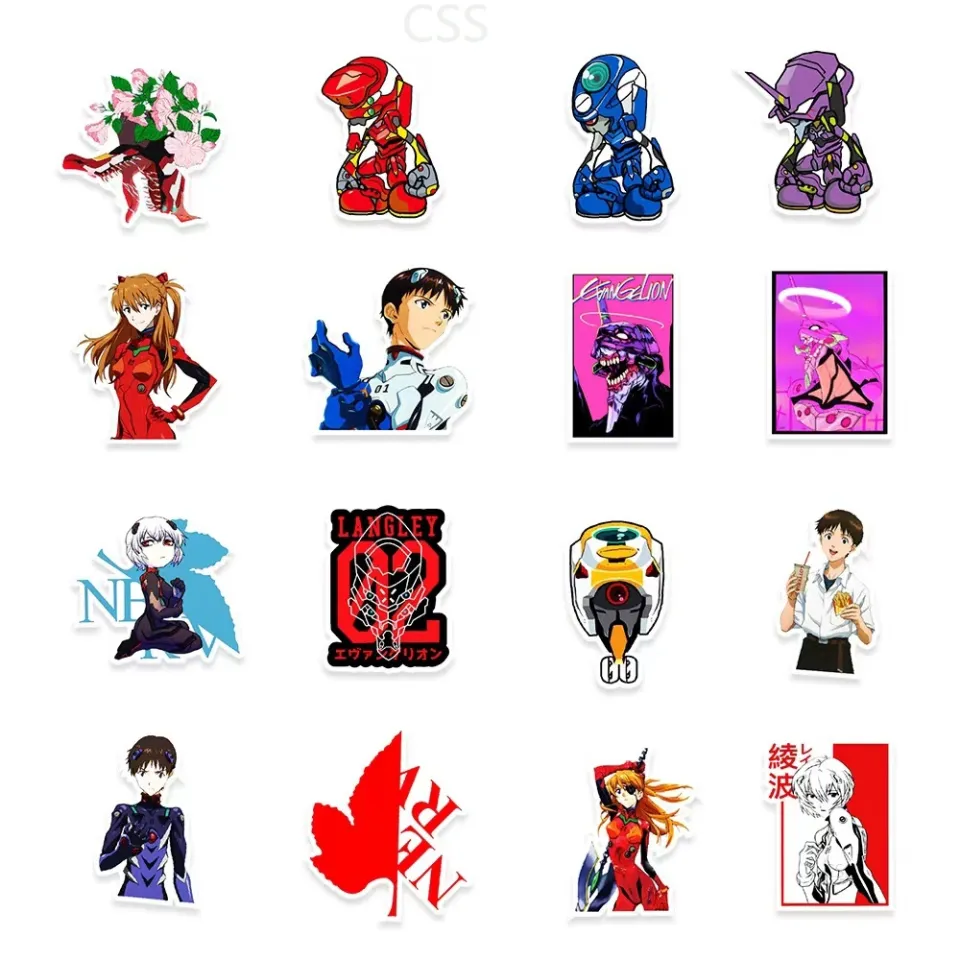 50Pcs/Set EVA Anime Waterproof Stickers NEON GENESIS EVANGELION Graffiti  Sticker Good Quality | Lazada PH