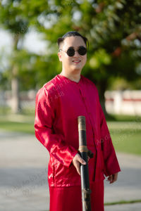 Bộ bà ba phi bóng đỏ đô - Áo bà ba lẻ nam bộ - Có bộ bà ba Bigsize- may sỉ bà ba toàn quốc - May bộ bà ba theo yêu cầu