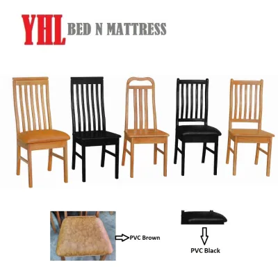 YHL Solid Wooden Dining Chair With Cushion / Wooden Seat