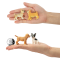 Toymany 12PCS Mini Dog Figurines Toy Set, High-Quality PVC Hand Painted Realistic Plastic Puppy Figures. Ideal for Zoo Collection and Early Learning Educational Toys. 