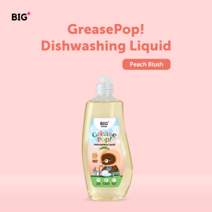 BIG+ GreasePop! Dishwashing Liquid (600g) Instant Degrease Odor Removal Gentle Formula Anti-Bacteria
