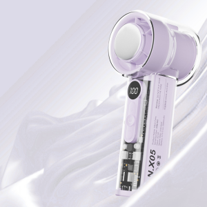 Portable Mini Handheld Fan with LED Display 100 Speed Adjustable Rechargeable 3000mAh Battery High Speed Cooling Superconducting Ceramic