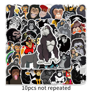 50PCS Animal Orangutan Graffiti Waterproof Sticker Cute Cartoon Chimpanzee Kids Sticker