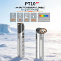 NICRON PT10 Rechargeable Flashlight, 1000 Lumens EDC Flat Flashlight with 90° Rotatable Head and Strong Magnet, 4 Modes White/UV/Warm/RGB, IPX4 Waterproof, Hands Free Flashlight for Camping, Emergency. 