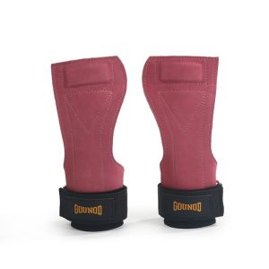 BLACKON 1 Pair Cowhide Weight Lifting Grip Pads Heavy Duty Anti-Slip Deadlift Power Straps Wrist Support Wear-resistant Fitness Gloves Wrist Pad Power Lifting