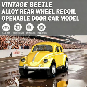 SKISOPGO 1:36 Beetle Diecast Pull Back Car Model Toy New Lovely Vintage for Children Gift Decor Cute Figurines