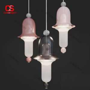 Đèn Thả Trần Kính Mờ Dáng Chuông Nghệ Thuật Phong Cách Hiện Đại