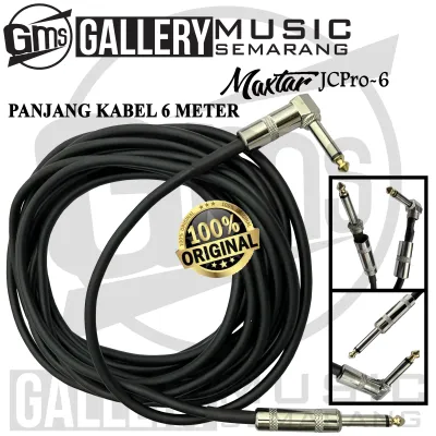 ORIGINAL!!! Kabel Jack Instrument Cable Maxtar JCPro-6 Kabel Jack Gitar Bass Keyboard Audio ke Sound atau Speaker Kabel Jack Original