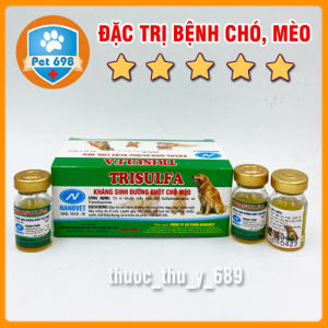 Trisulfa Chữa bệnh đường ruột choe mèo thú cảnh PET-698 Hộp 5ml x 15 lọ