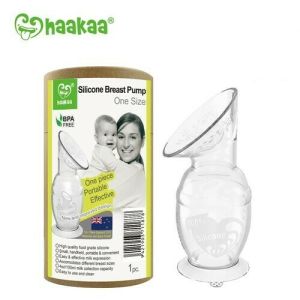 Haakaa silicone breast pump with suction base 100ml
