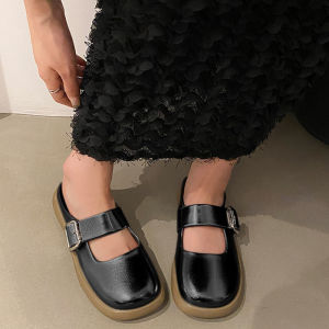 PiShops พร้อมส่ง  รองเท้าแฟชั่นดีไซน์แบบสวม ตกแต่งตัวติด โทนสีมินิมอลโดนใจวัยรุ่นเทสดี มี 3 สี ใส่ทำงานก็ดูสภาพ ใส่เที่ยววันชิวก็สบาย วัสดุยาง สีพื้น แมทช์ได้ทุกชุดแน่นอน