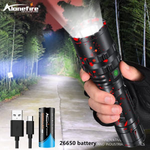 Alonefire G200 Powerful XHP50.2 Tactical LED Flashlight Xlamp Waterproof Torch Light Ultra Bright Lantern Camping