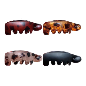 Frosted Màu Kẹp tóc càng cua Clip Cho tóc mỏng Phụ Nữ hình quả chuối An Toàn Updos Giữ Tóc Cho dự tiệc cho nữ Và sử dụng thường nhật