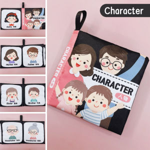 Bevavar Soft Book Edukasi Bayi Mainan Buku Kain Kontras Hitam Putih Newborn