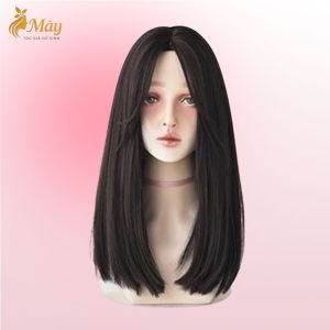 🔥[Tặng Lưới] - Tóc Giả Nữ Nguyên Đầu Cụp Mái Bay Dáng Ngắn A02 – Tóc Giả Cả Đầu Tự Nhiên Sợi Tơ Nhân Tạo Như Thật Thoá