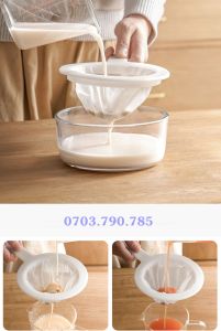 Dụng Cụ Ray Lọc Thực Phẩm Sữa Đậu Nành Nước Cốt Dừa Đa Năng