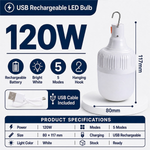 Goldstar Emergency Lights Rechargeable Waterproof LED Light with 5Models Bulb Camping Light Outdoor Lantern LED Lamp