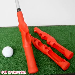 1pcs red/ black Rubber Golf Grip Swing Training Aids Practice Right Grip Hand Position Corrector Guide Beginner Learner
