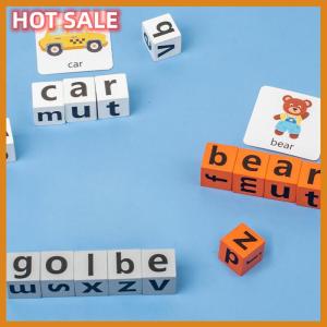 🔥🔥🔥dingdaocunz Wooden Spell Word Toys Letter Cognitive Challenge Memory English Word Game Early Learning Educational Toys For Children