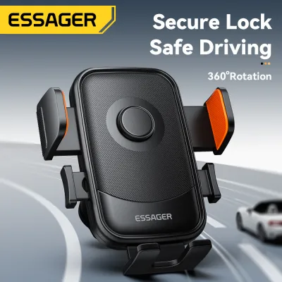 Essager 360° Free Rotation Car Mounts Aircon Vent Car Phone Holder Applicable to 4.7- 6.9-inch Mobile Phones Car Holder For iPhone Samsung Huawei Xiaomi Air Outlet Phone Car Bracket Mount