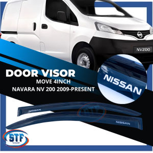Nissan Van NV200 2009-Present Door Visor Move 4 Inch Style Acrylic Wind Deflector (2PCS/SET)