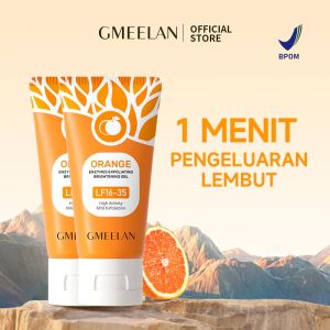 GMEELAN Gel Peeling Wajah Ekstrak Jeruk & Enzim Perawatan Kulit Premium
