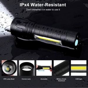 ( MY ACC ) Senter Mini XPE COB Sistem Cas