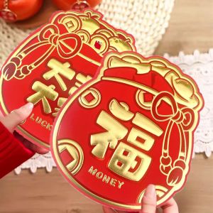 Set 6 Bao Lì Xì Tết 2026 Bao Lì Xì Túi Thần Tài Mạ Vàng Cao Cấp Tết Bính Ngọ