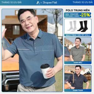 Áo Thun Nam Trung Niên Cộc Tay Chất Thun Lạnh  Co Giãn Thoải Mái Thấm Hút Mồ Hôi Tốt Áo Polo Cổ Bẻ