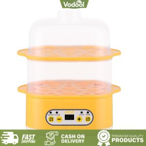 [VSC] 200W Electric Egg Cooker 12 Eggs Capacity Double Layer Multi-Function Cooker Auto Shut-Off for Breakfast Steaming Cooking